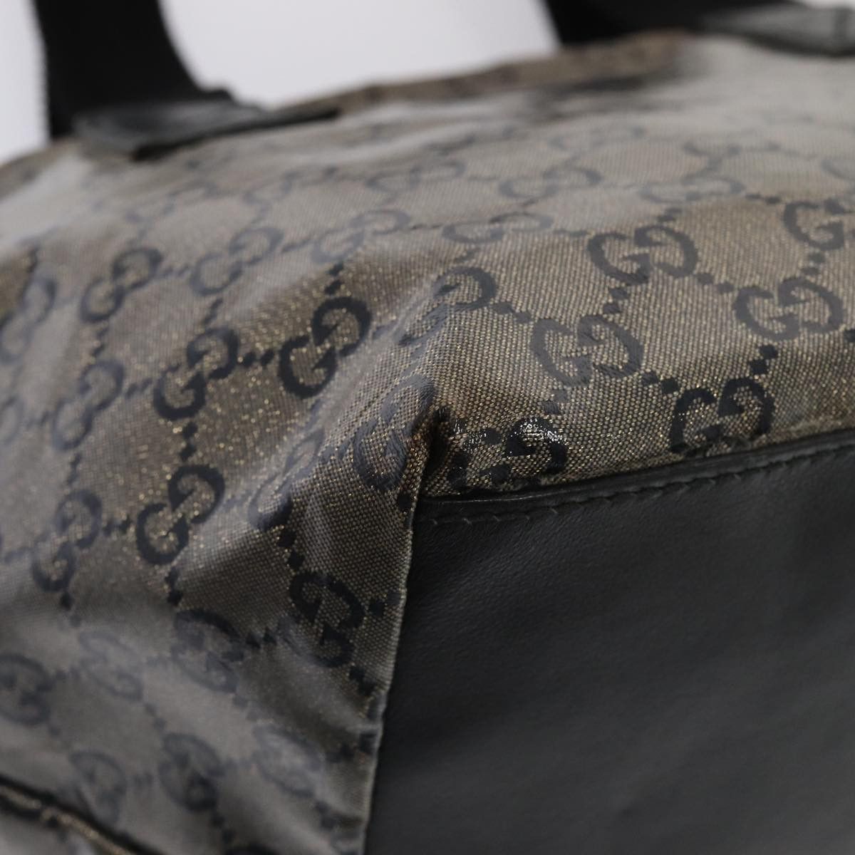 Gucci Gg Canvas Black Canvas Tote Bag (Pre-Owned) Size ONE SIZE - 10 Thumbnail