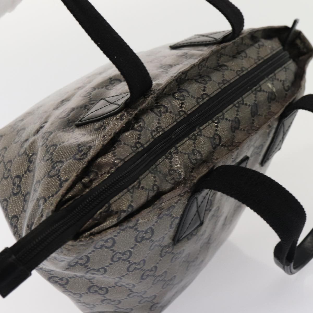 Gucci Gg Canvas Black Canvas Tote Bag (Pre-Owned) Size ONE SIZE - 4 Thumbnail