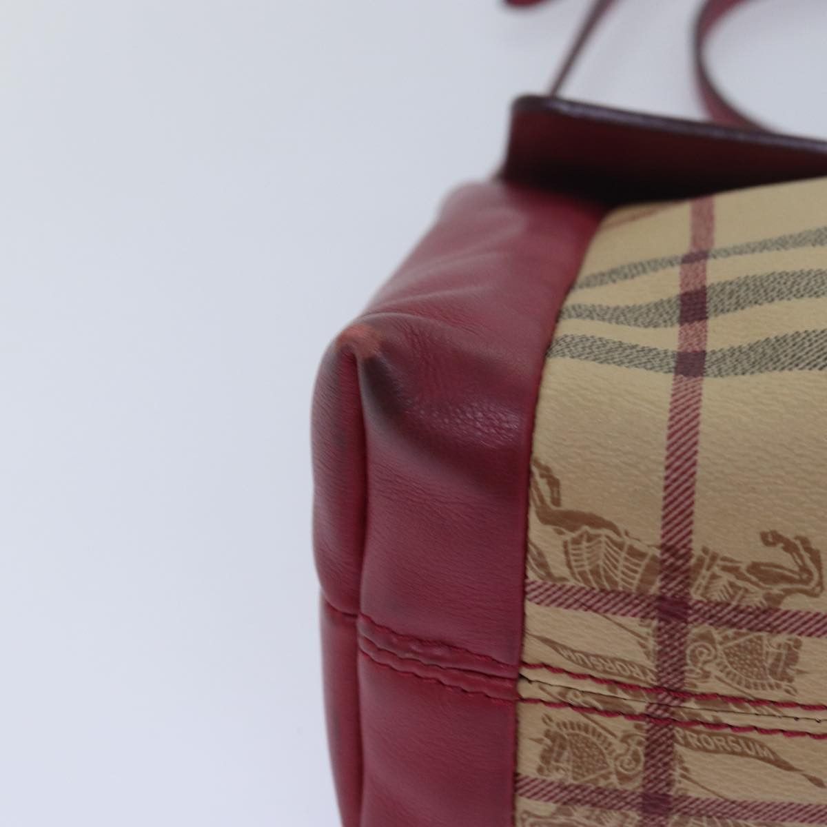 Burberry Nova Check Beige Canvas Shoulder Bag (Pre-Owned) Size ONE SIZE - 13 Thumbnail