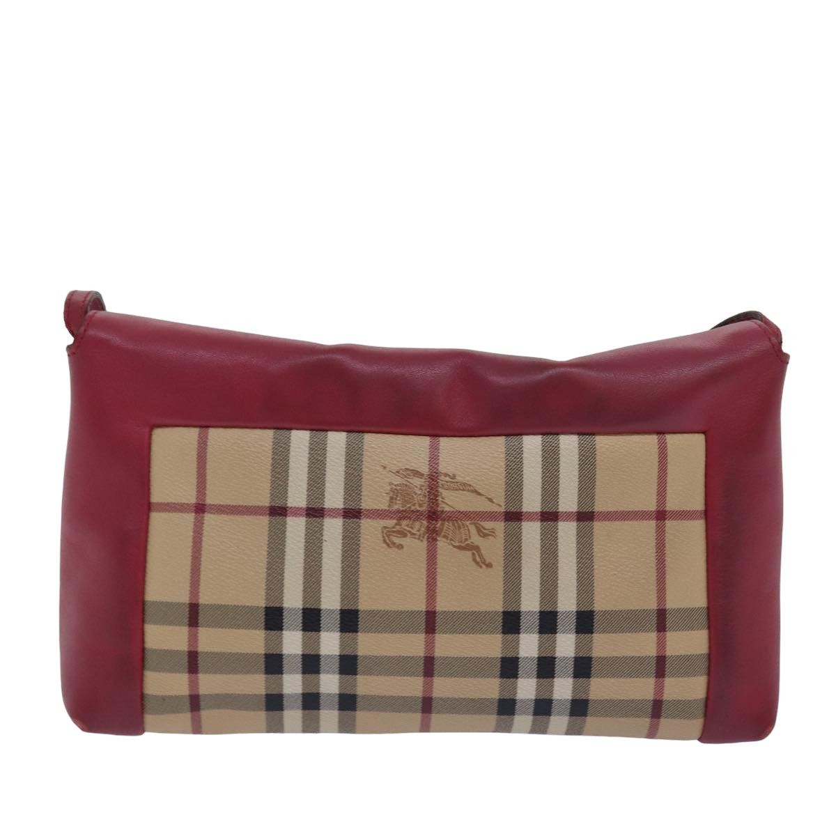 Burberry Nova Check Beige Canvas Shoulder Bag (Pre-Owned) Size ONE SIZE - 2 Thumbnail