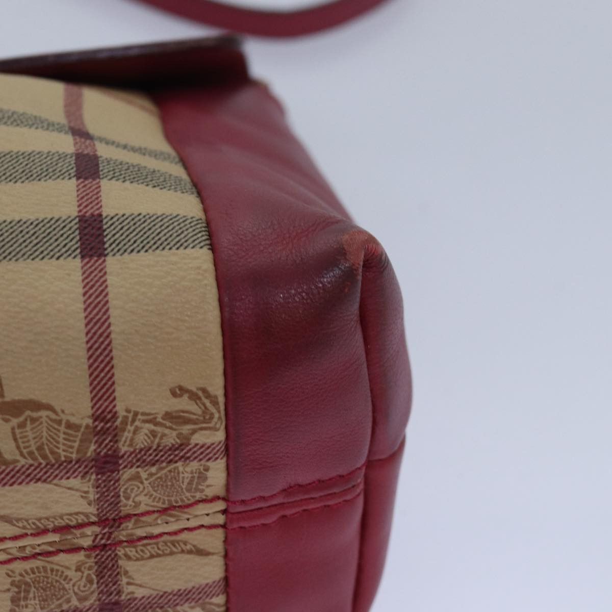 Burberry Nova Check Beige Canvas Shoulder Bag (Pre-Owned) Size ONE SIZE - 14 Thumbnail