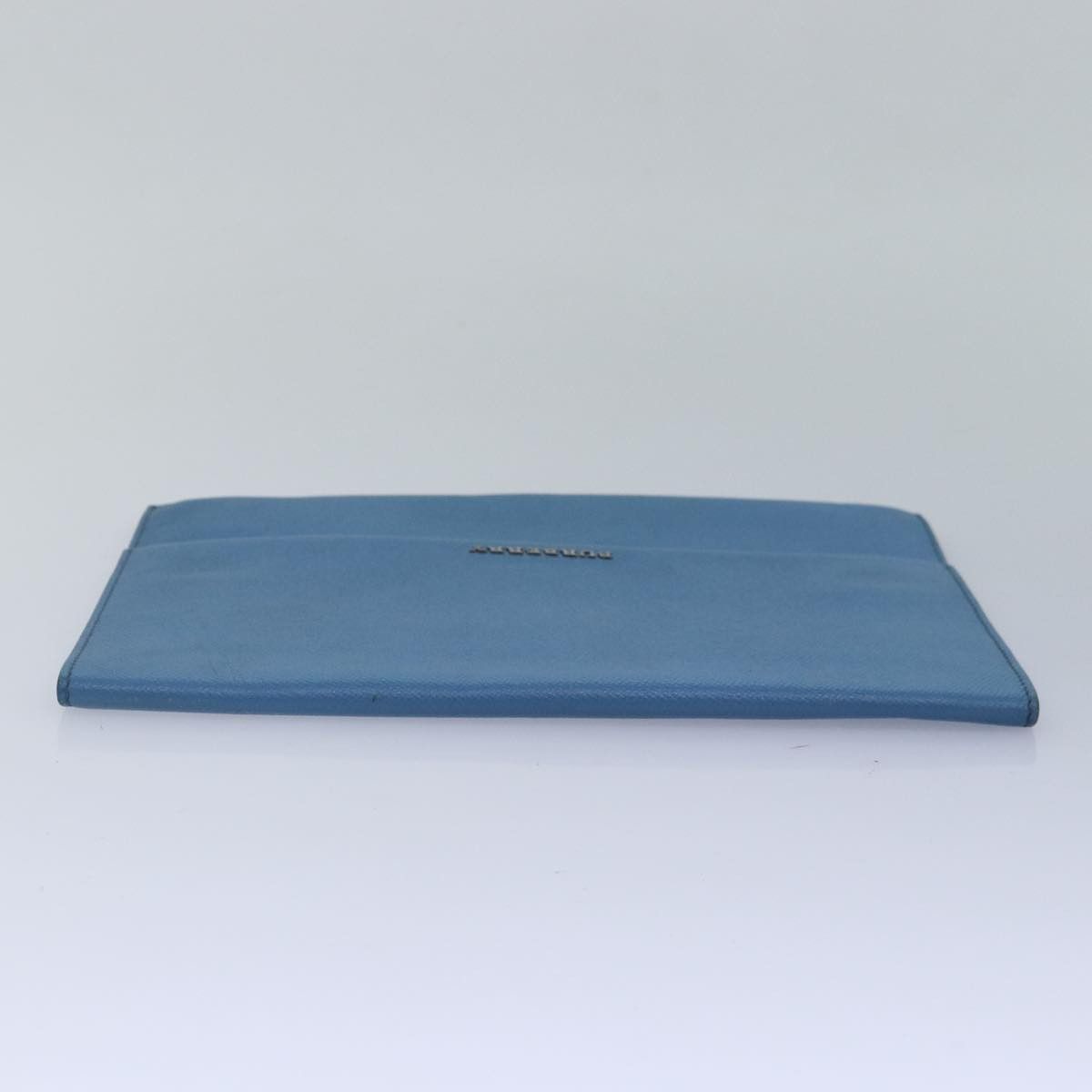 Burberry Blue Leather Clutch Bag (Pre-Owned) Size ONE SIZE - 11 Thumbnail