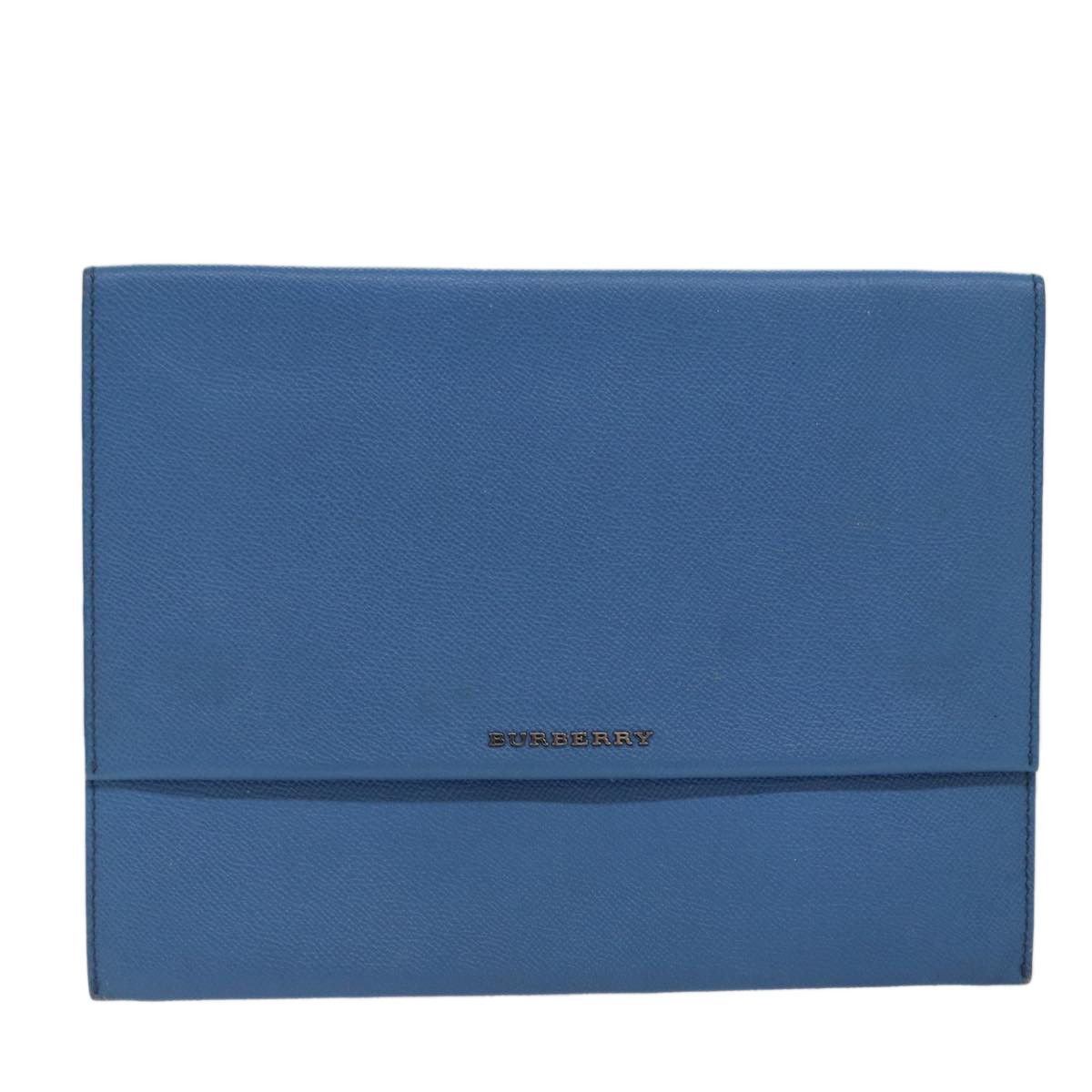 Burberry Blue Leather Clutch Bag (Pre-Owned) Size ONE SIZE - 13 Thumbnail