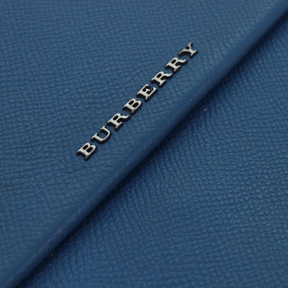 Burberry Blue Leather Clutch Bag (Pre-Owned) Size ONE SIZE - 10 Thumbnail