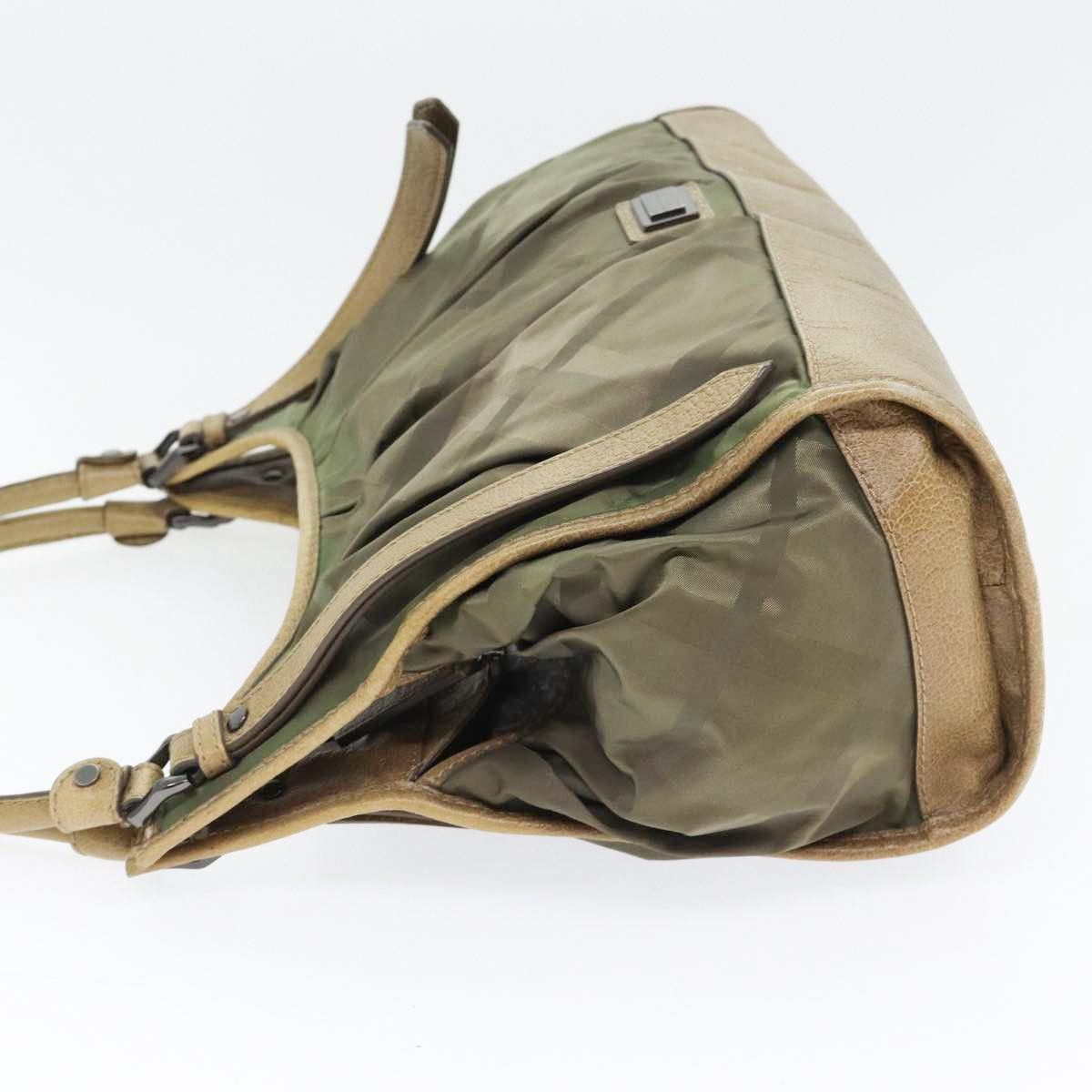 Burberry Smoke Check Khaki Synthetic Shoulder Bag (Pre-Owned) Size ONE SIZE - 4 Thumbnail