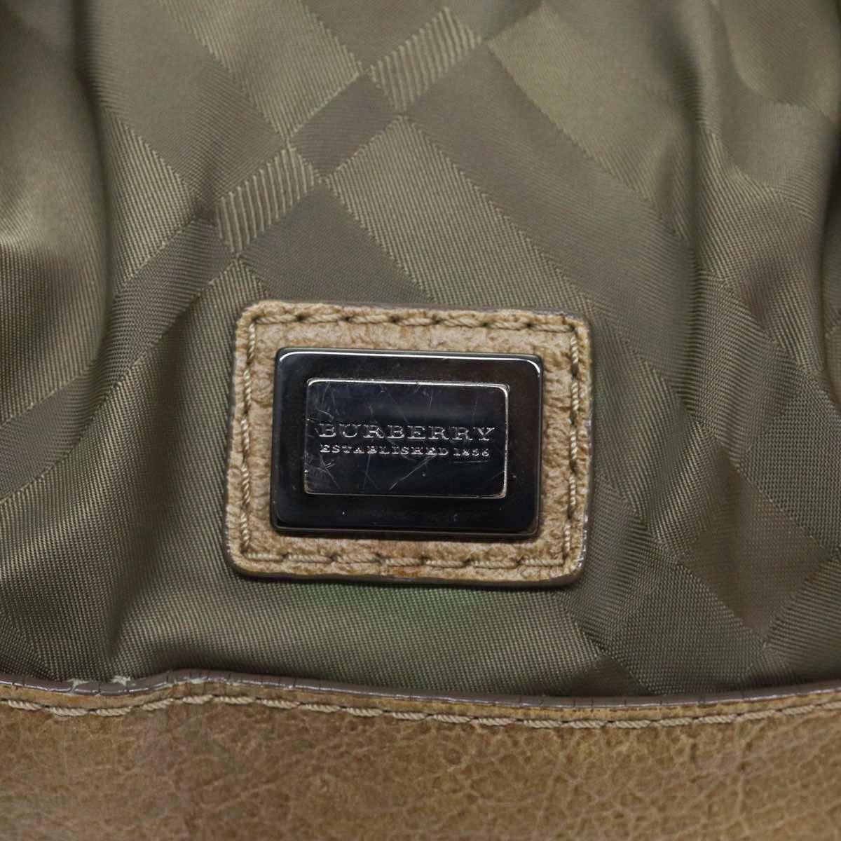 Burberry Smoke Check Khaki Synthetic Shoulder Bag (Pre-Owned) Size ONE SIZE - 14 Thumbnail
