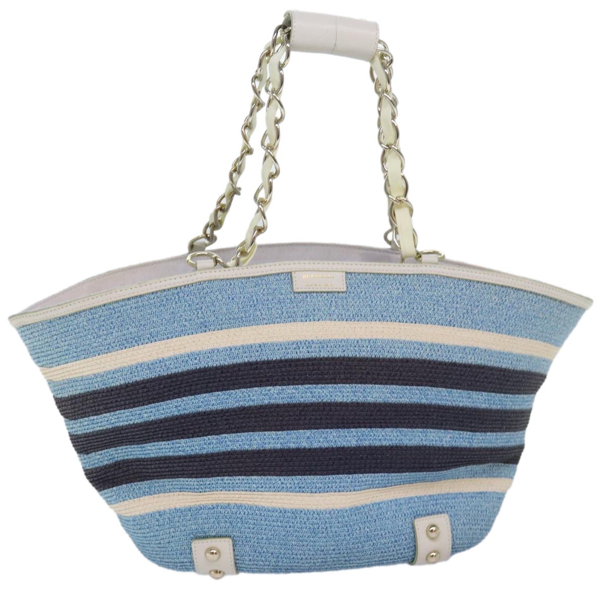 Burberry Blue Canvas Tote Bag (Pre-Owned) Size ONE SIZE - 18 Thumbnail