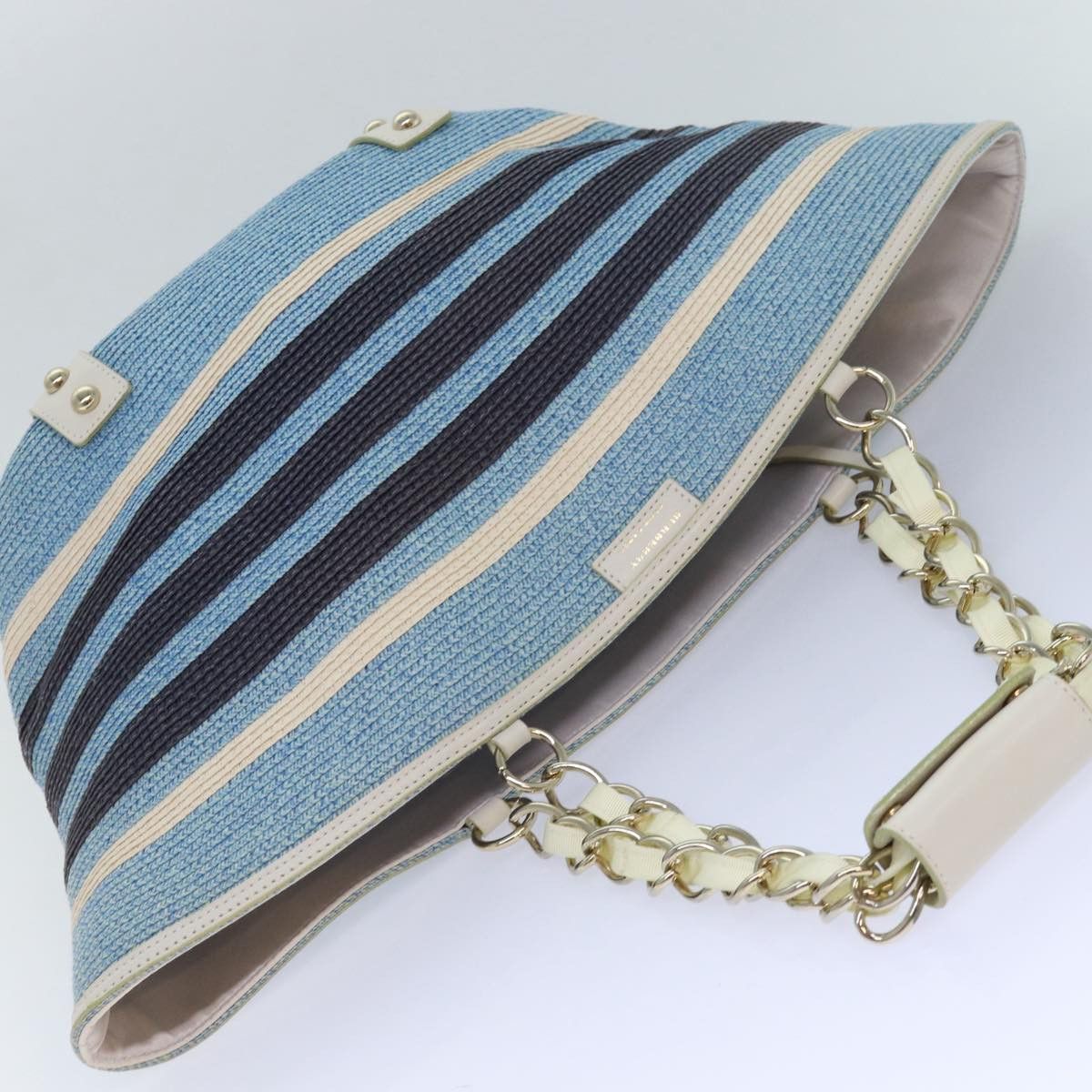 Burberry Blue Canvas Tote Bag (Pre-Owned) Size ONE SIZE - 4 Thumbnail