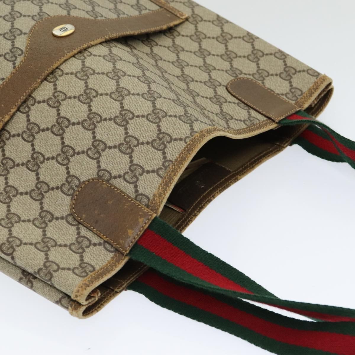 Gucci Gg Canvas Beige Canvas Tote Bag (Pre-Owned) Size ONE SIZE - 6 Thumbnail