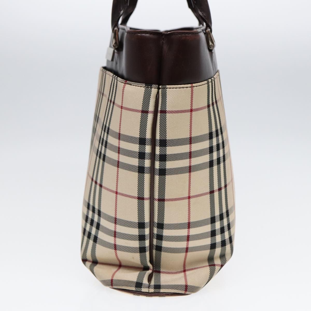 Burberry Nova Check Beige Canvas Handbag (Pre-Owned) Size ONE SIZE - 3 Thumbnail