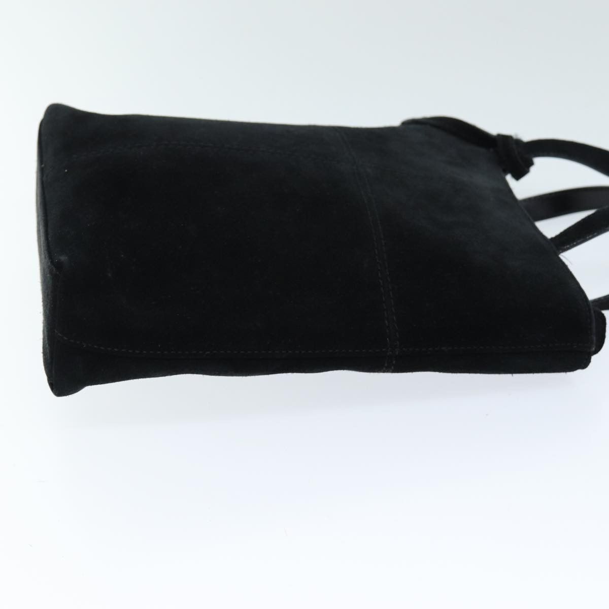 Gucci Sylvie Black Suede Handbag (Pre-Owned) Size ONE SIZE - 12 Thumbnail