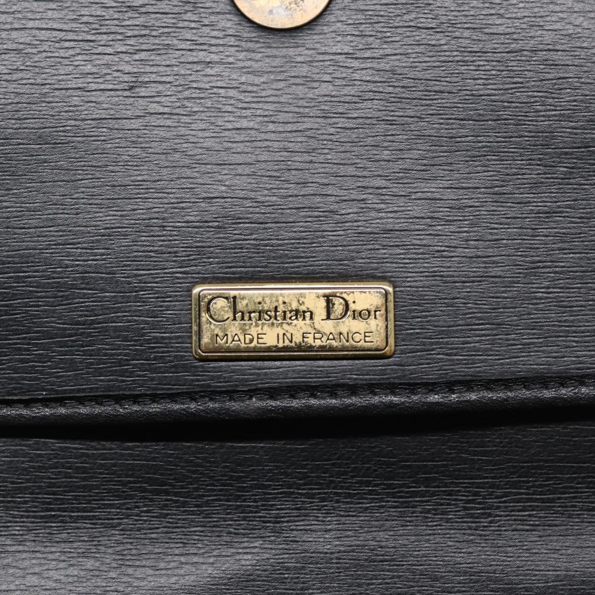 Dior Cd Black Leather Shoulder Bag (Pre-Owned) Size ONE SIZE - 8 Thumbnail