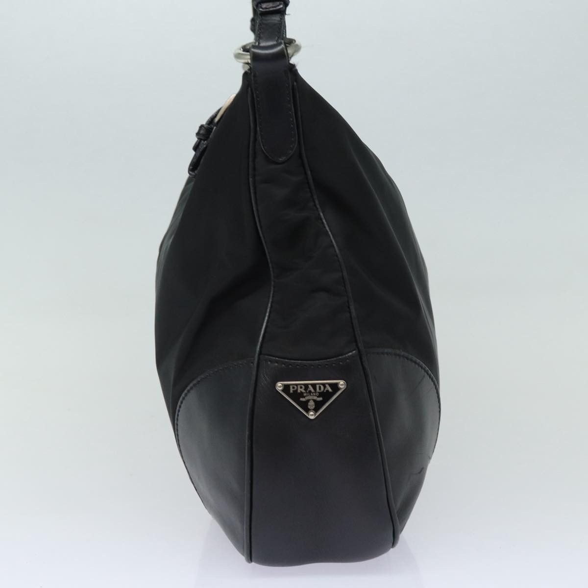 Prada Tessuto Black Synthetic Shoulder Bag (Pre-Owned) Size ONE SIZE - 10 Thumbnail