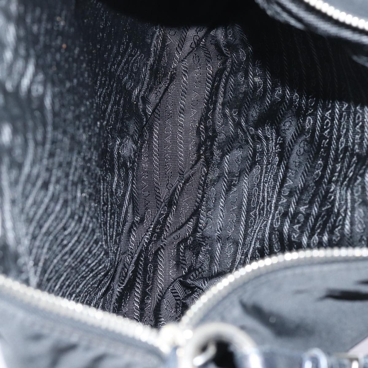 Prada Tessuto Black Synthetic Shoulder Bag (Pre-Owned) Size ONE SIZE - 5 Thumbnail