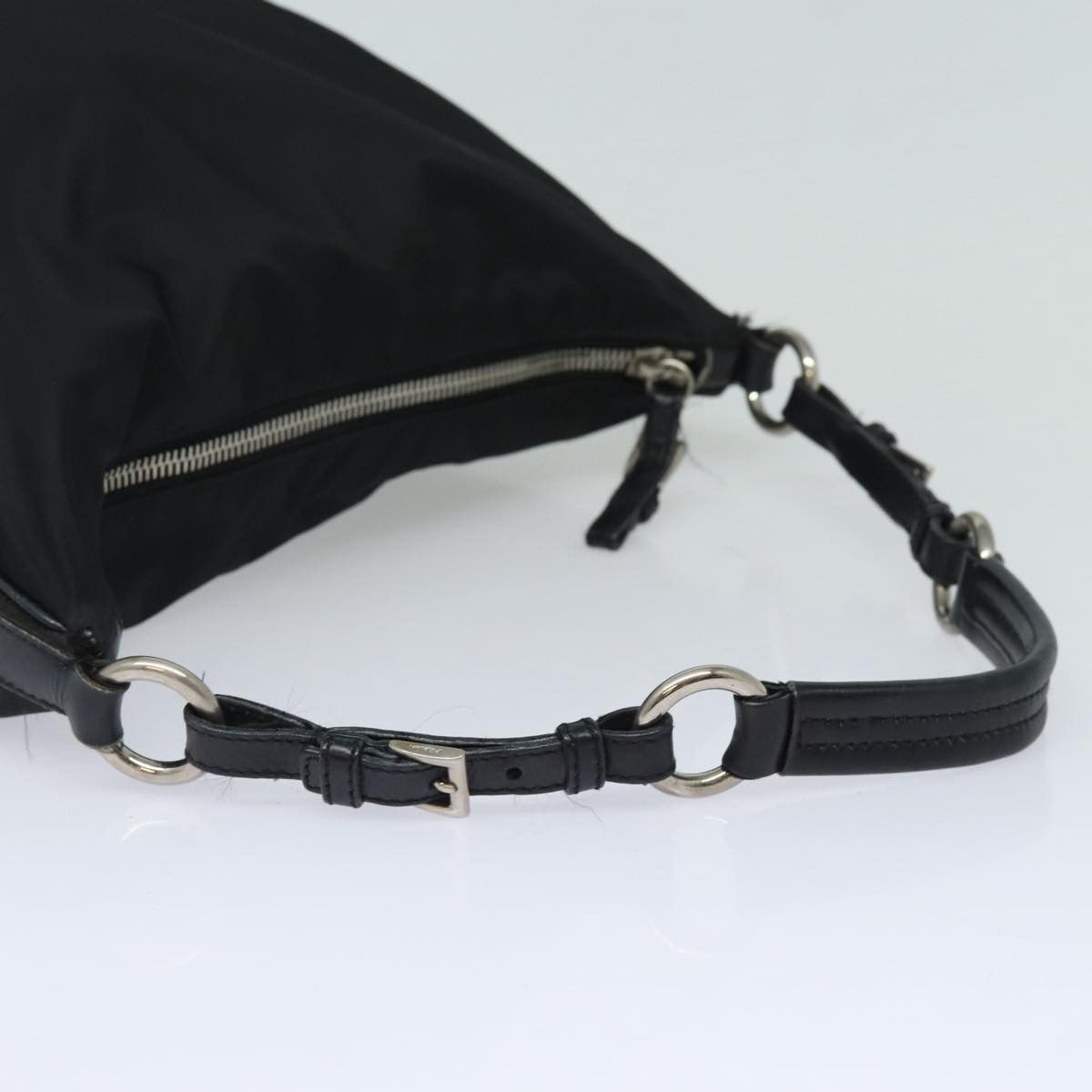 Prada Tessuto Black Synthetic Shoulder Bag (Pre-Owned) Size ONE SIZE - 4 Thumbnail