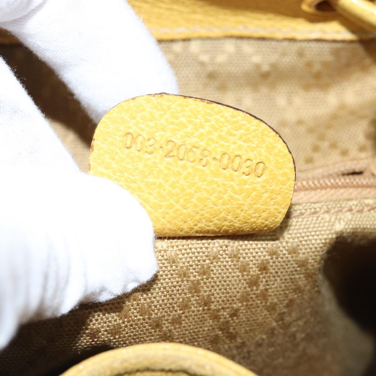 Gucci Bamboo Yellow Suede Backpack Bag (Pre-Owned) Size ONE SIZE - 6 Thumbnail