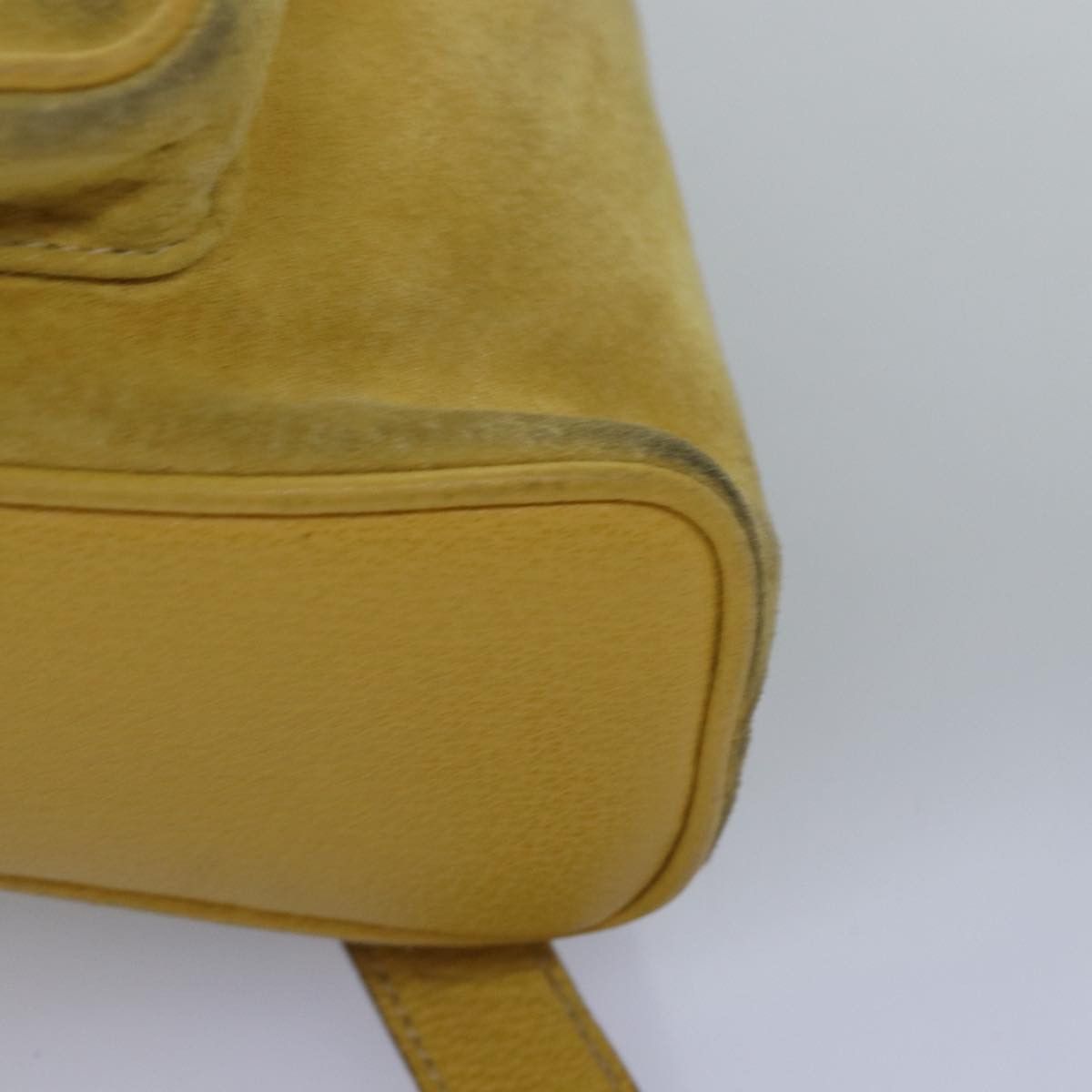 Gucci Bamboo Yellow Suede Backpack Bag (Pre-Owned) Size ONE SIZE - 17 Thumbnail