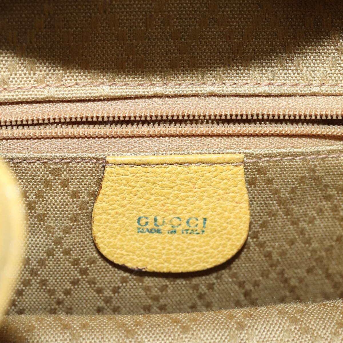 Gucci Bamboo Yellow Suede Backpack Bag (Pre-Owned) Size ONE SIZE - 8 Thumbnail