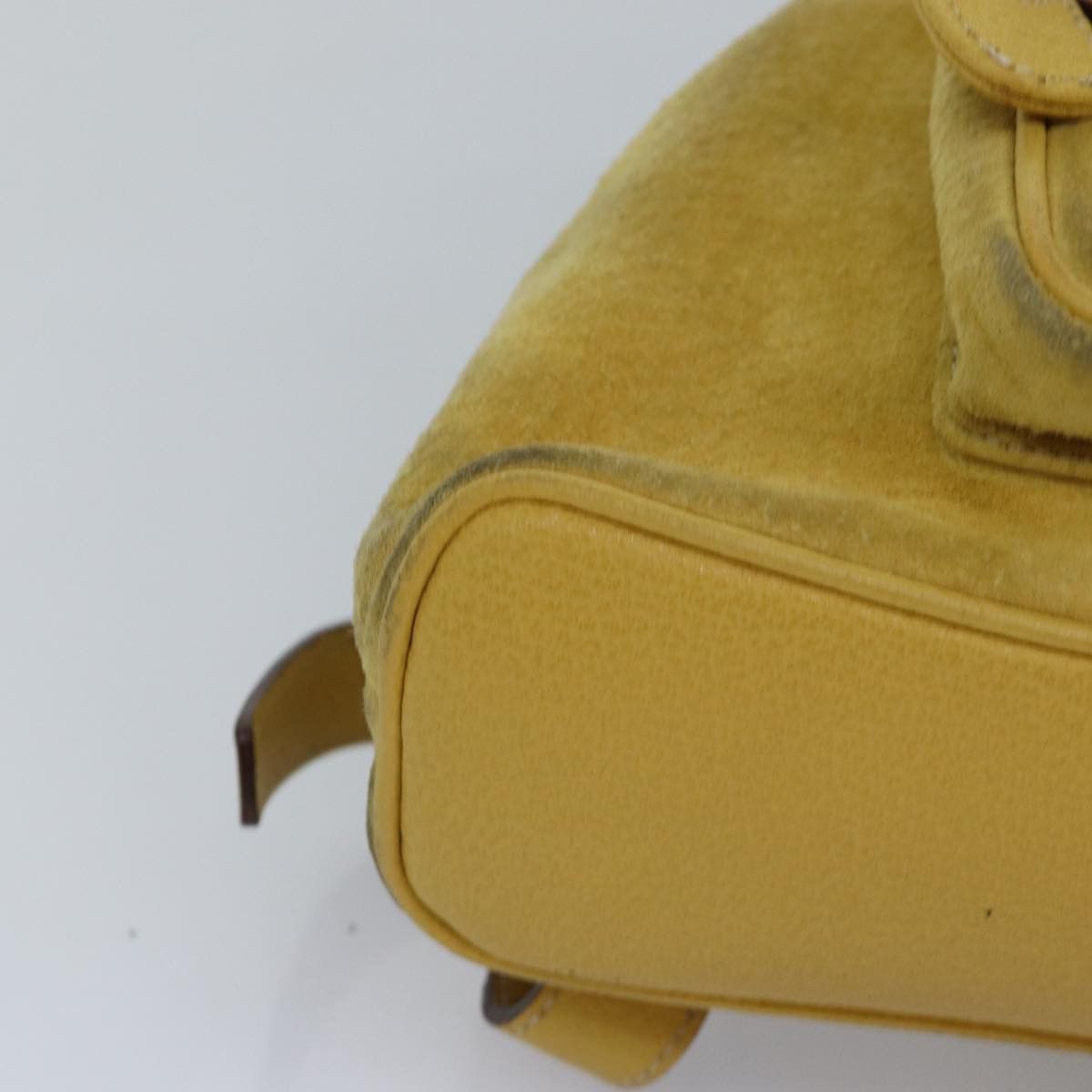 Gucci Bamboo Yellow Suede Backpack Bag (Pre-Owned) Size ONE SIZE - 16 Thumbnail
