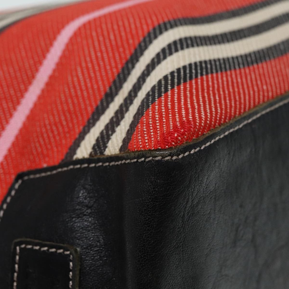 Burberry Red Canvas Tote Bag (Pre-Owned) Size ONE SIZE - 9 Thumbnail