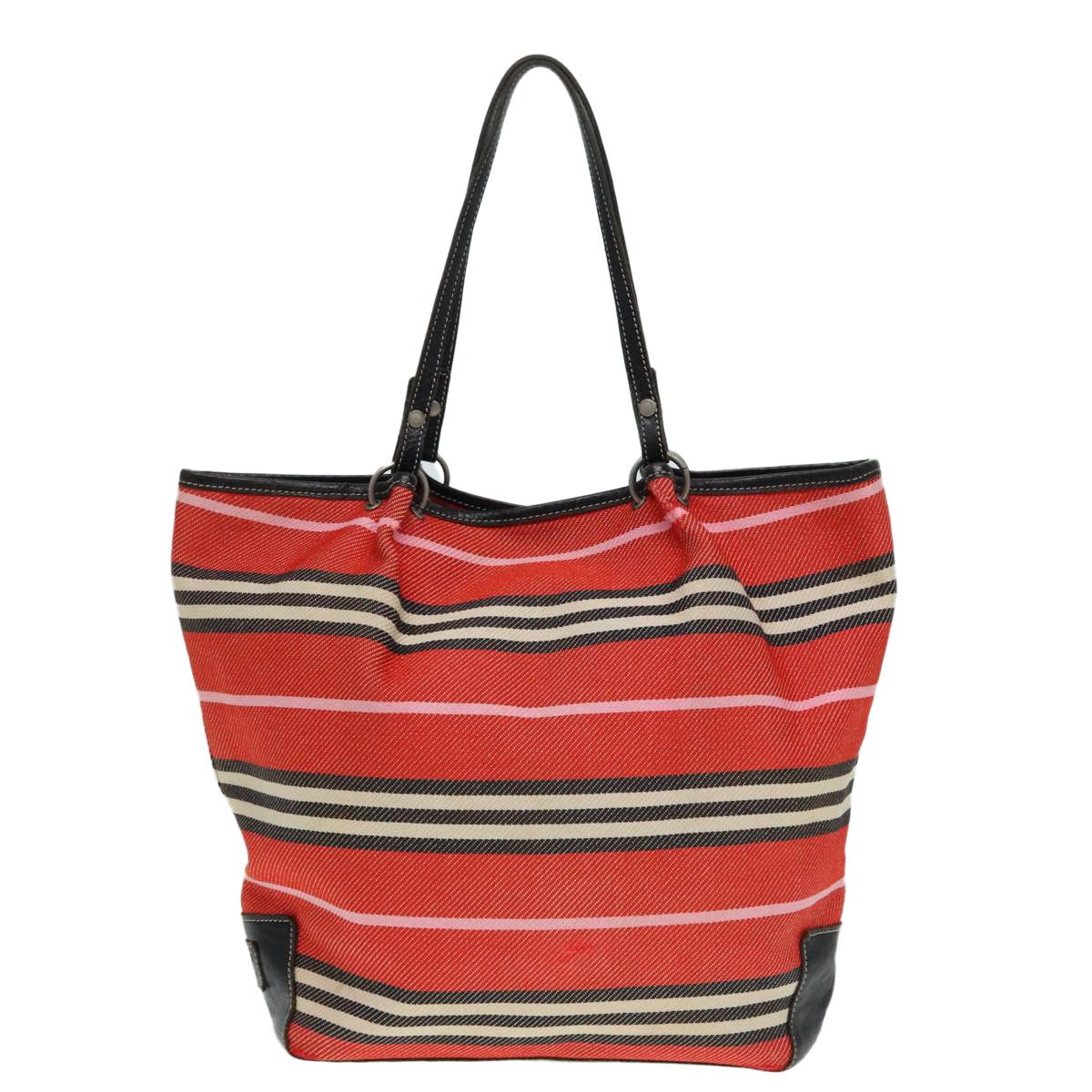 Burberry Red Canvas Tote Bag (Pre-Owned) Size ONE SIZE - 17 Thumbnail