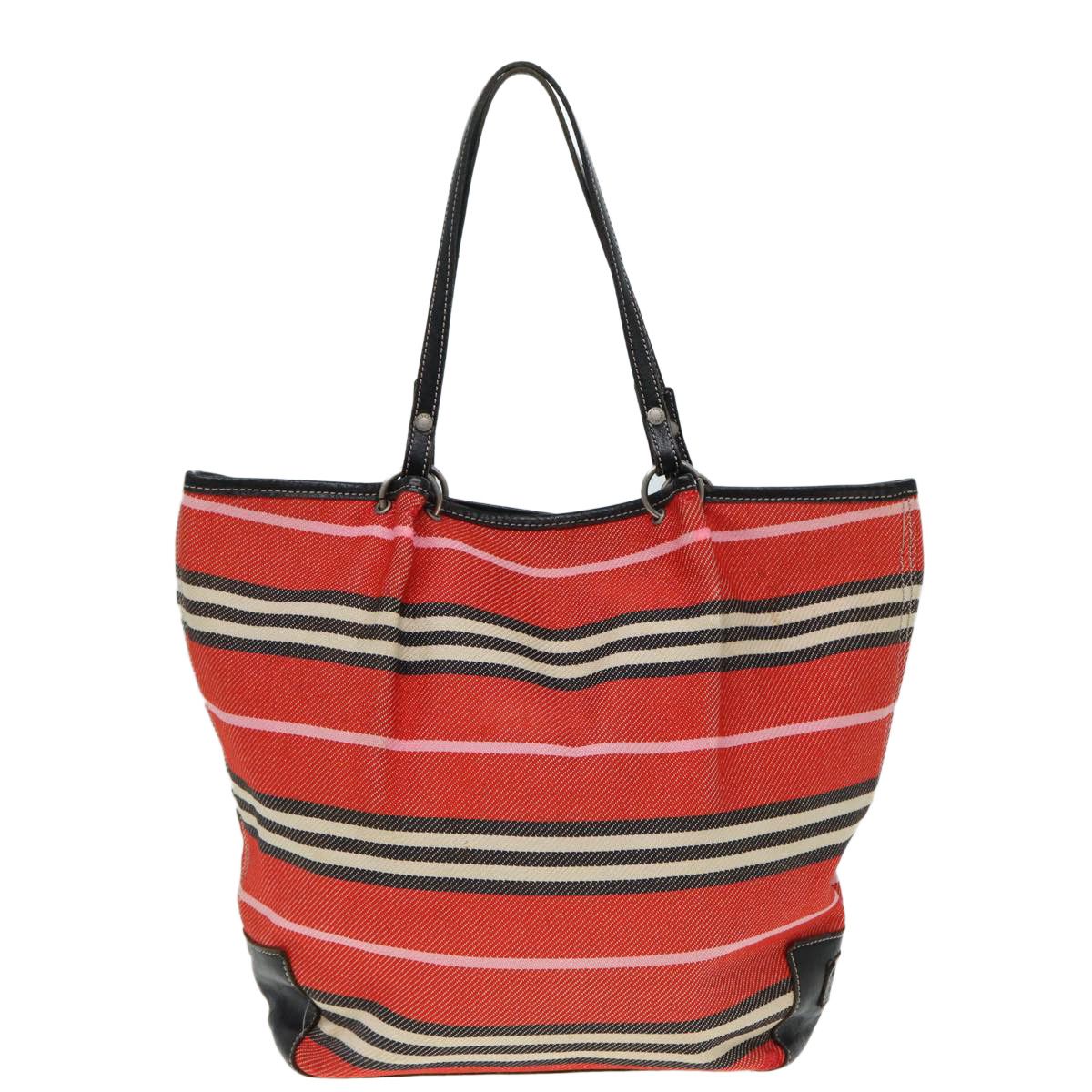 Burberry Red Canvas Tote Bag (Pre-Owned) Size ONE SIZE - 2 Thumbnail