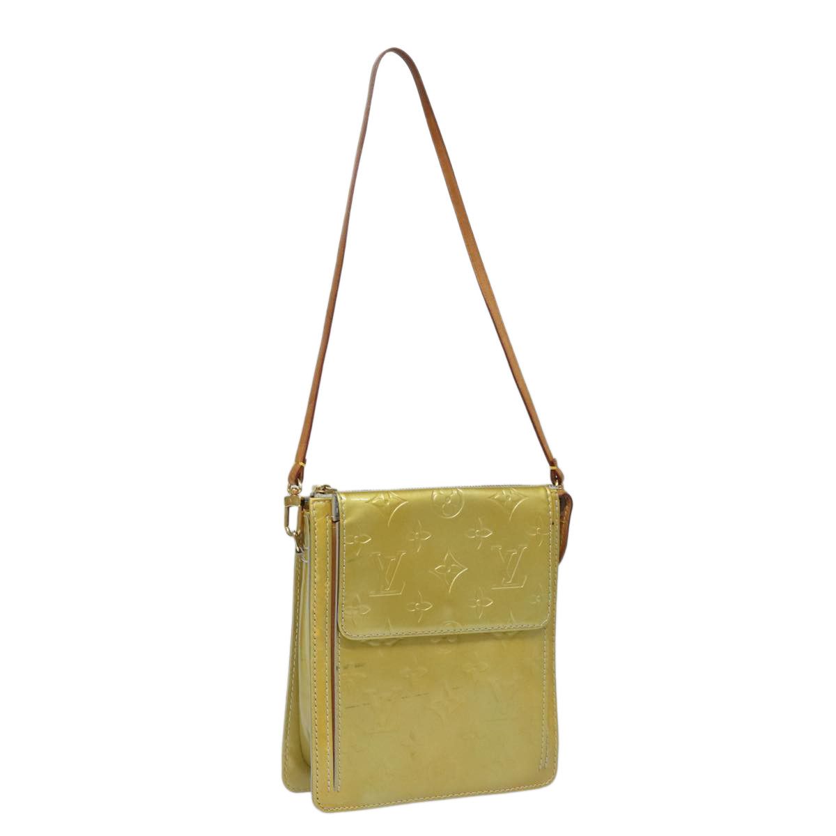Louis Vuitton Mott Yellow Patent Leather Clutch Bag (Pre-Owned) Size ONE SIZE - 12 Thumbnail