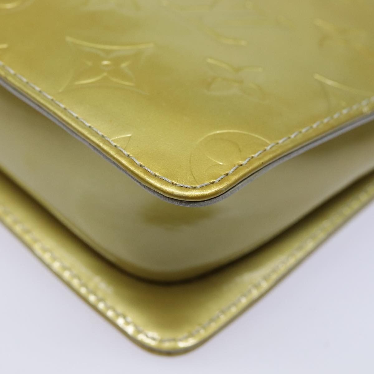 Louis Vuitton Mott Yellow Patent Leather Clutch Bag (Pre-Owned) Size ONE SIZE - 17 Thumbnail
