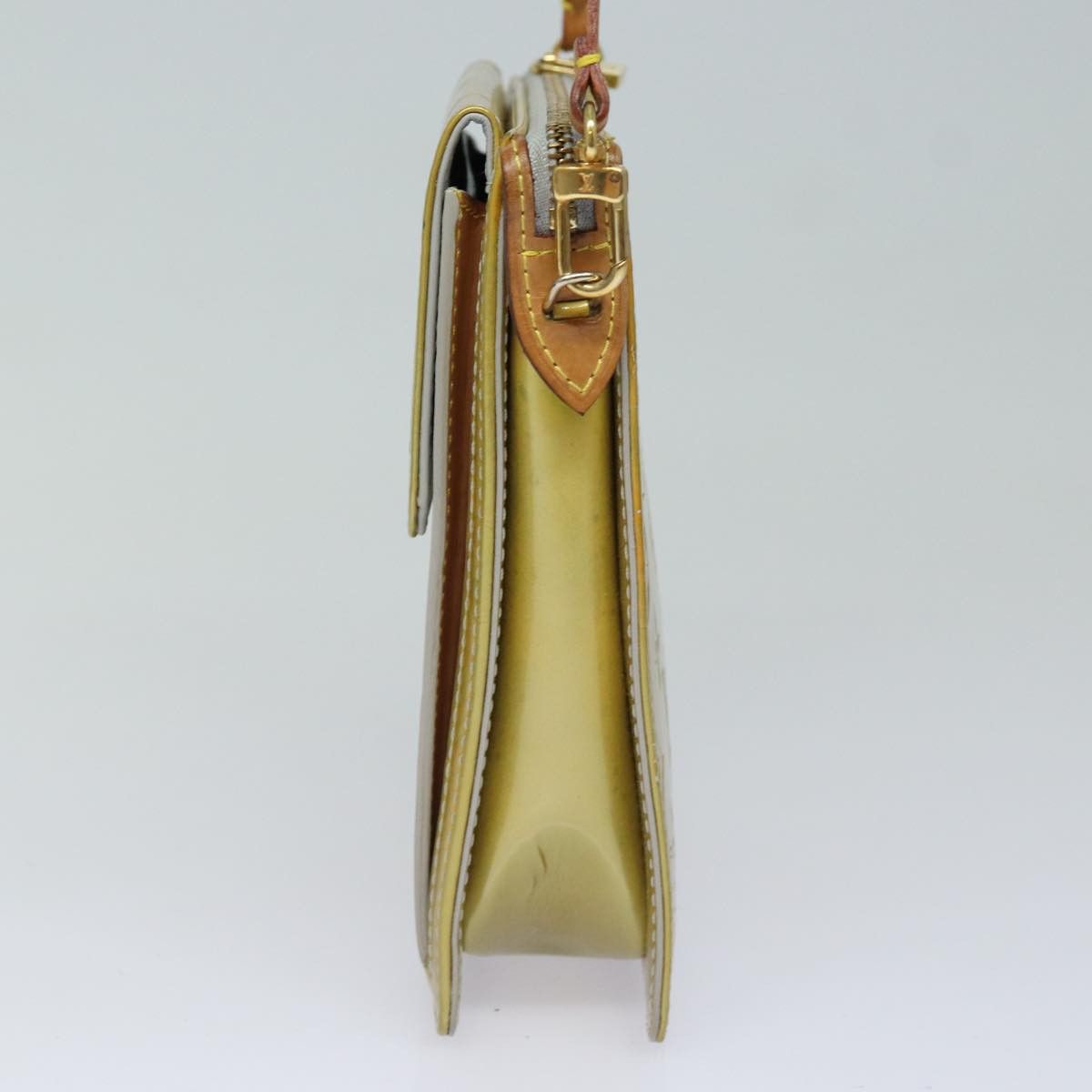 Louis Vuitton Mott Yellow Patent Leather Clutch Bag (Pre-Owned) Size ONE SIZE - 11 Thumbnail