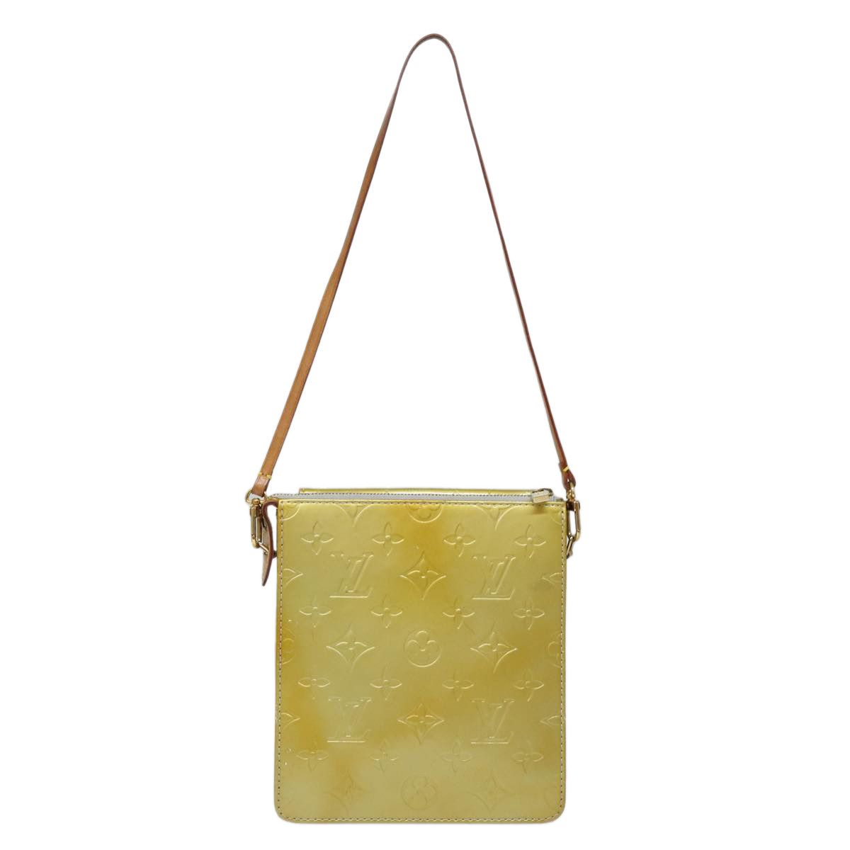 Louis Vuitton Mott Yellow Patent Leather Clutch Bag (Pre-Owned) Size ONE SIZE - 2 Thumbnail