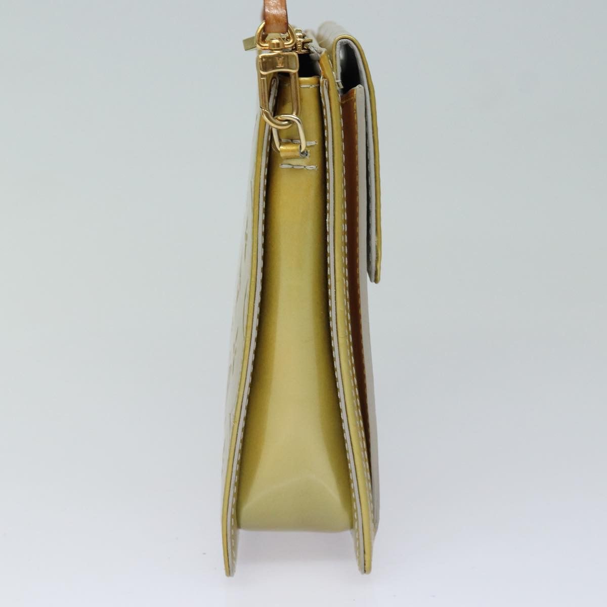 Louis Vuitton Mott Yellow Patent Leather Clutch Bag (Pre-Owned) Size ONE SIZE - 10 Thumbnail