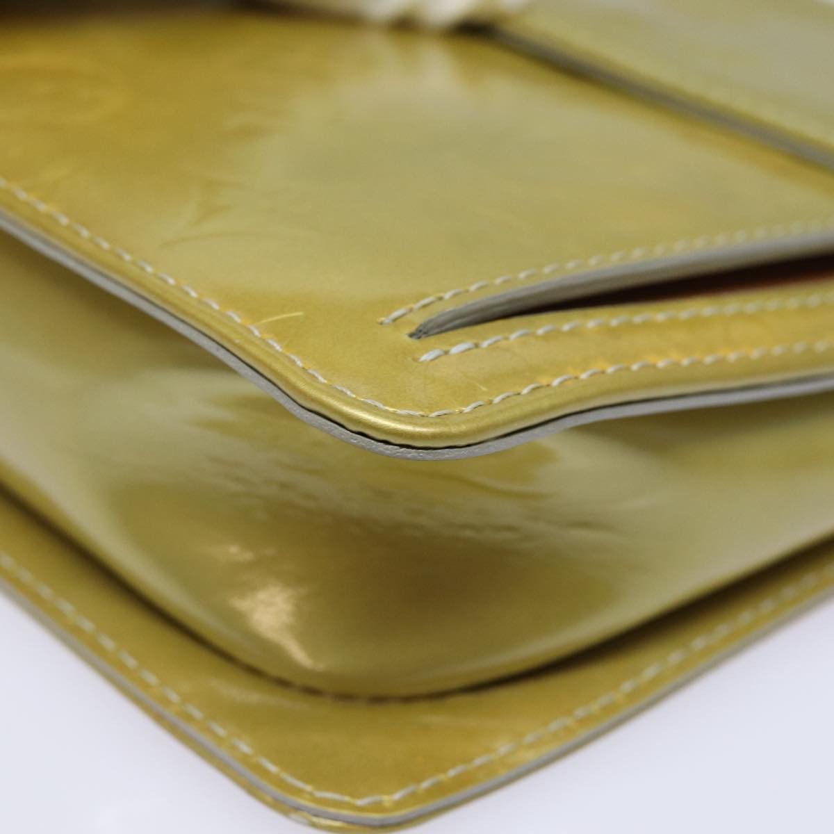 Louis Vuitton Mott Yellow Patent Leather Clutch Bag (Pre-Owned) Size ONE SIZE - 15 Thumbnail