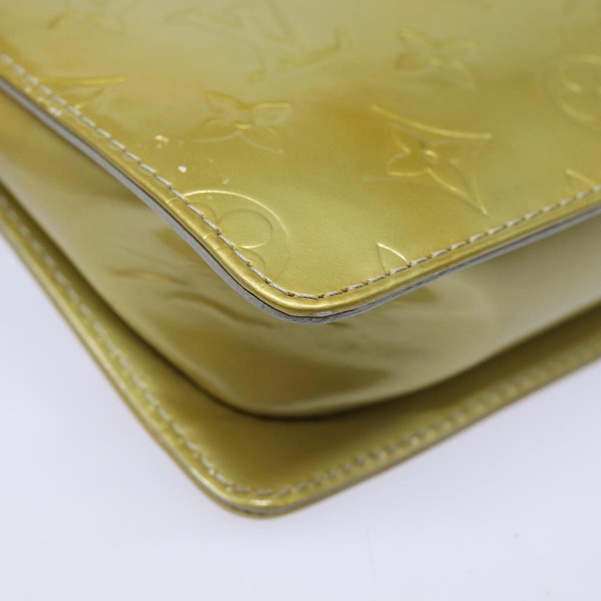 Louis Vuitton Mott Yellow Patent Leather Clutch Bag (Pre-Owned) Size ONE SIZE - 16 Thumbnail