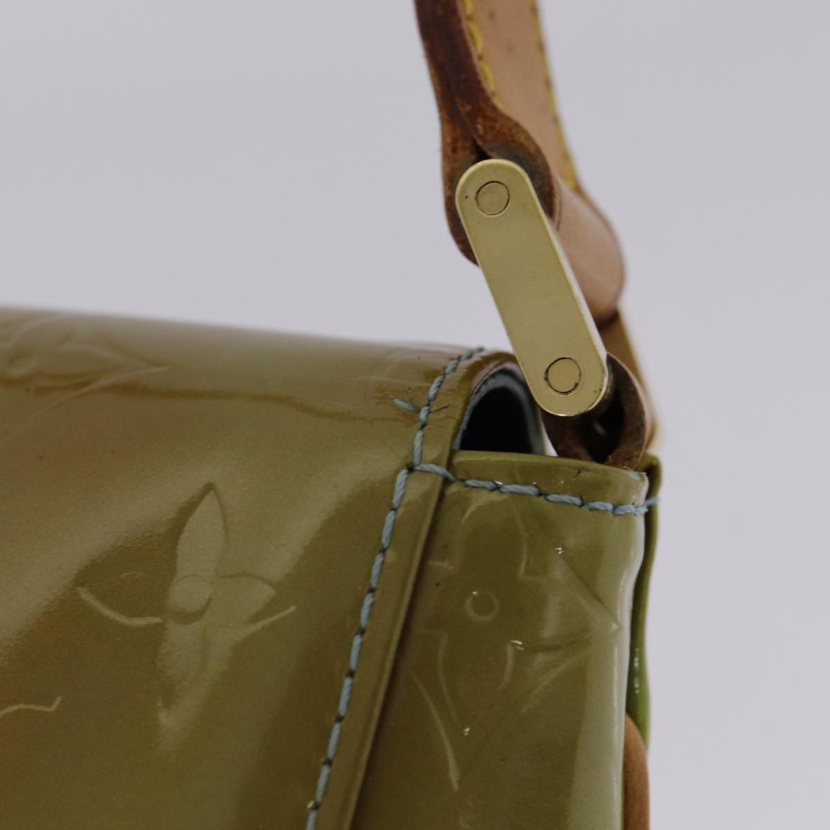 Louis Vuitton Thompson Street Green Patent Leather Shoulder Bag Size ONE SIZE - 7 Thumbnail