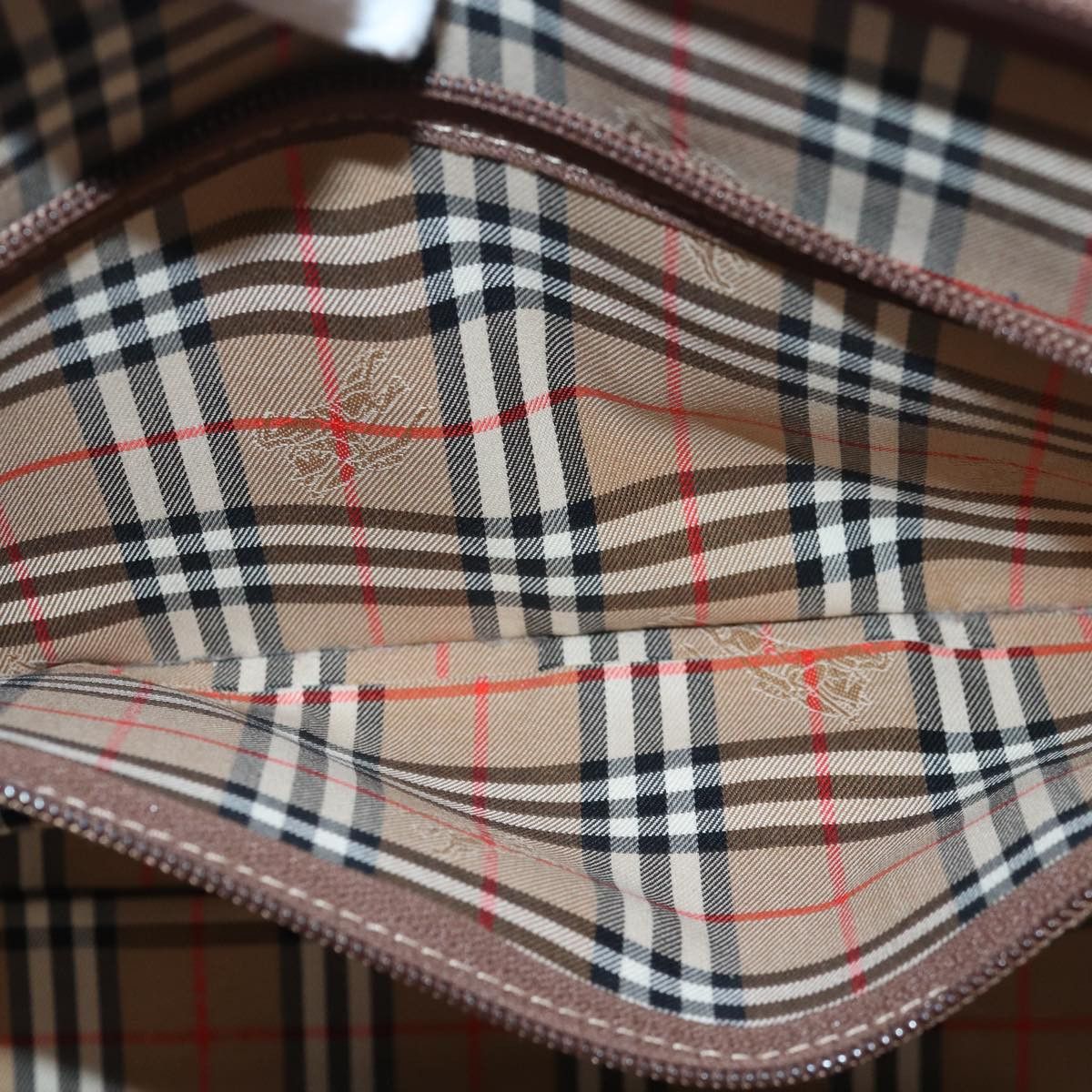Burberry Nova Check Brown Leather Tote Bag (Pre-Owned) Size ONE SIZE - 20 Thumbnail