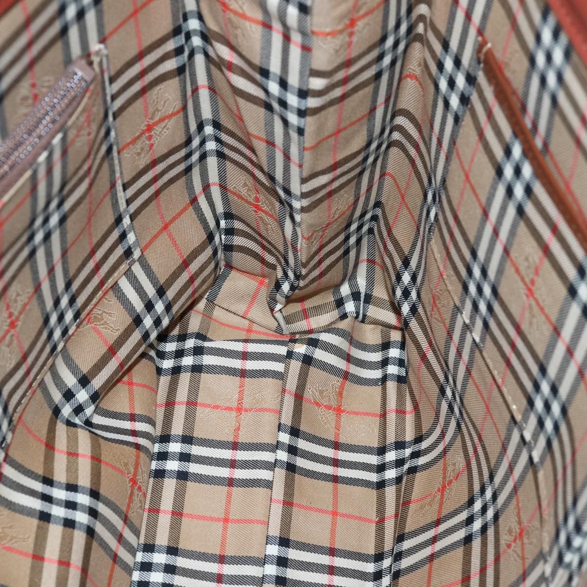 Burberry Nova Check Brown Leather Tote Bag (Pre-Owned) Size ONE SIZE - 18 Thumbnail