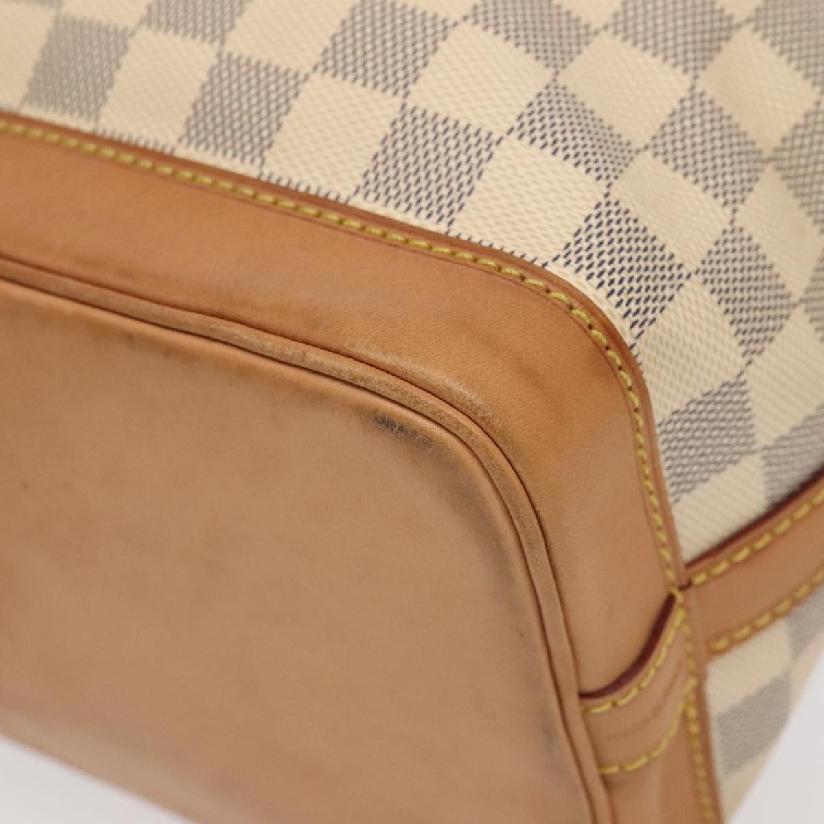 Louis Vuitton Noé Bb White Canvas Shoulder Bag (Pre-Owned) Size ONE SIZE - 7 Thumbnail