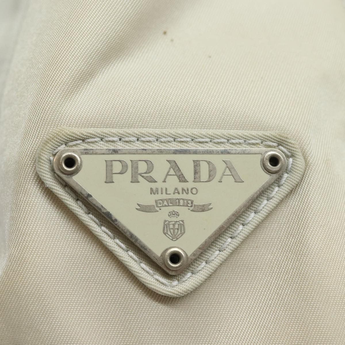 Prada Tessuto Ecru Synthetic Shoulder Bag (Pre-Owned) Size ONE SIZE - 19 Thumbnail