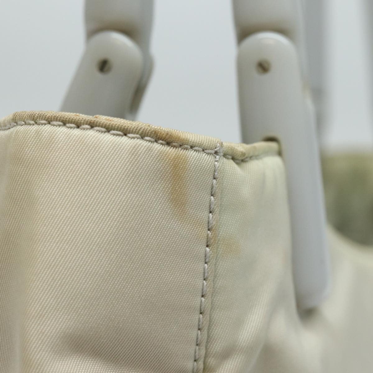 Prada Tessuto Ecru Synthetic Shoulder Bag (Pre-Owned) Size ONE SIZE - 12 Thumbnail