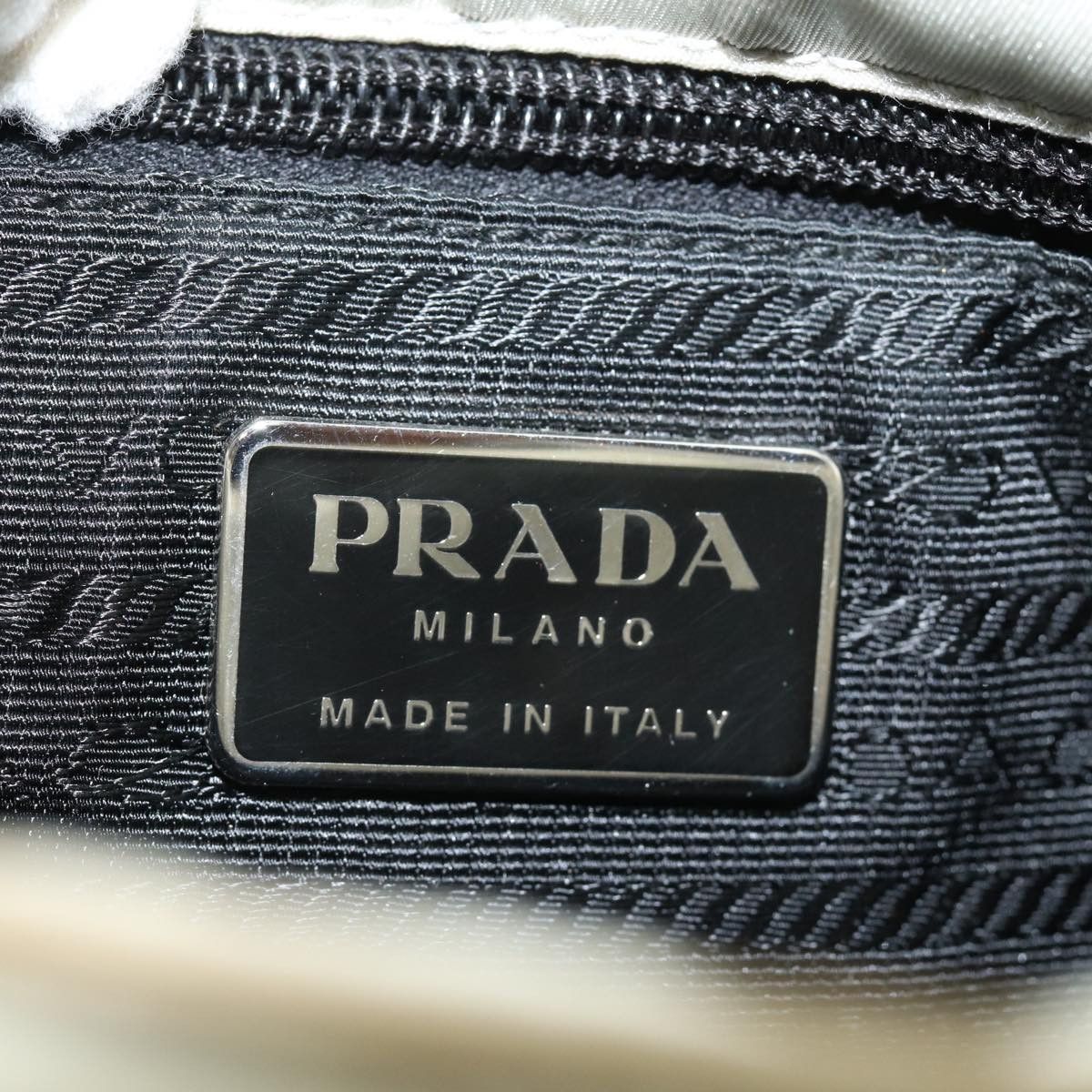 Prada Tessuto Ecru Synthetic Shoulder Bag (Pre-Owned) Size ONE SIZE - 8 Thumbnail