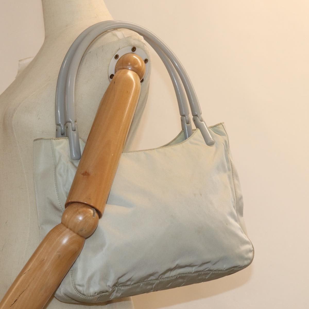 Prada Tessuto Ecru Synthetic Shoulder Bag (Pre-Owned) Size ONE SIZE - 7 Thumbnail