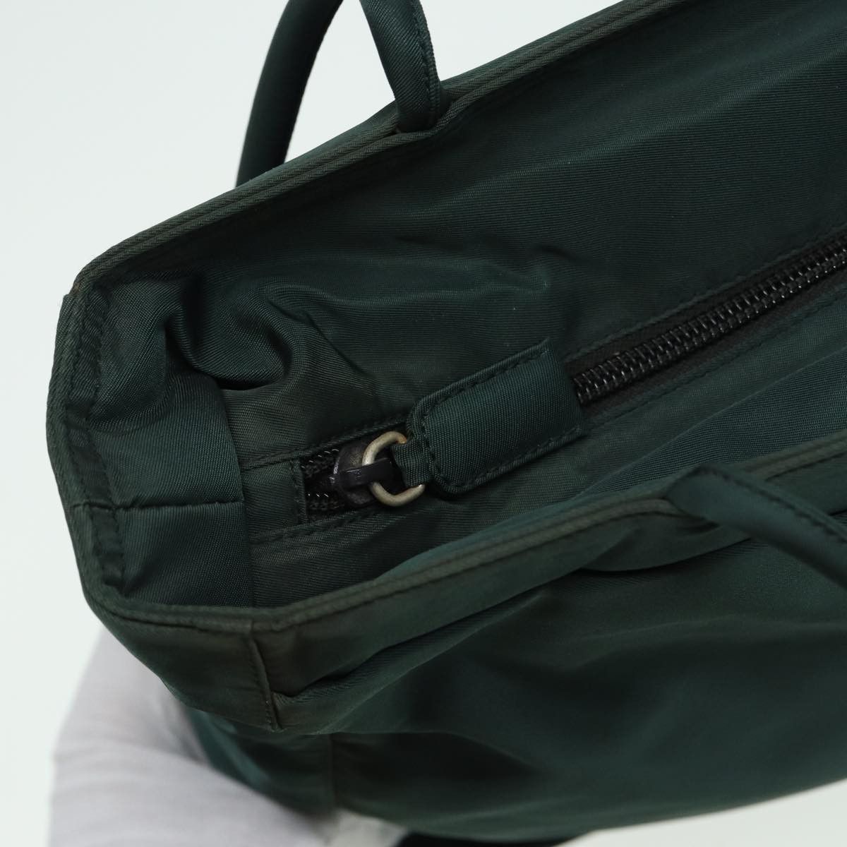Prada Tessuto Khaki Canvas Tote Bag (Pre-Owned) Size ONE SIZE - 20 Thumbnail