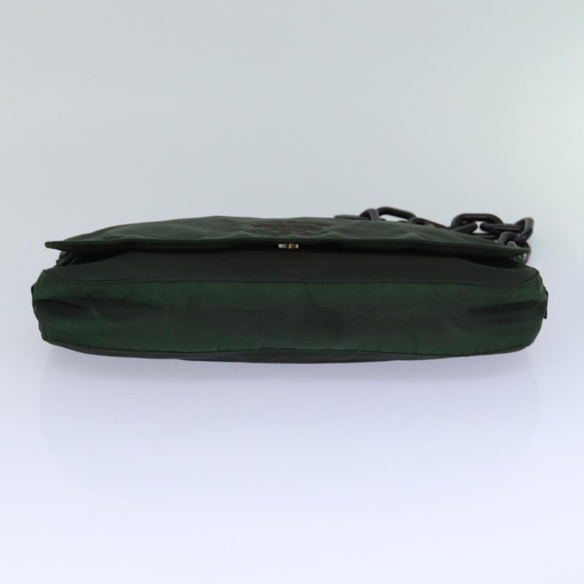 Prada Tessuto Green Synthetic Shoulder Bag (Pre-Owned) Size ONE SIZE - 9 Thumbnail