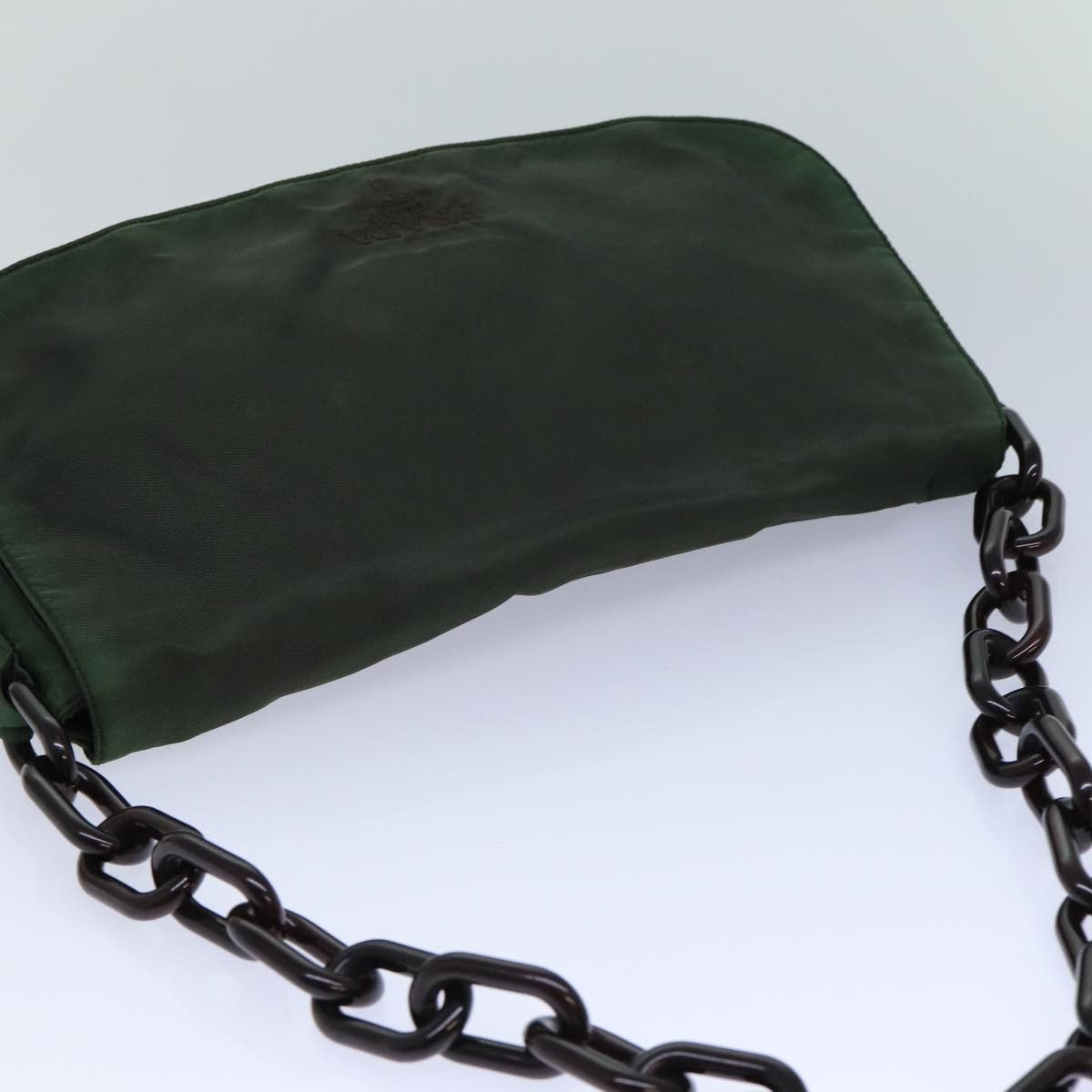 Prada Tessuto Green Synthetic Shoulder Bag (Pre-Owned) Size ONE SIZE - 6 Thumbnail