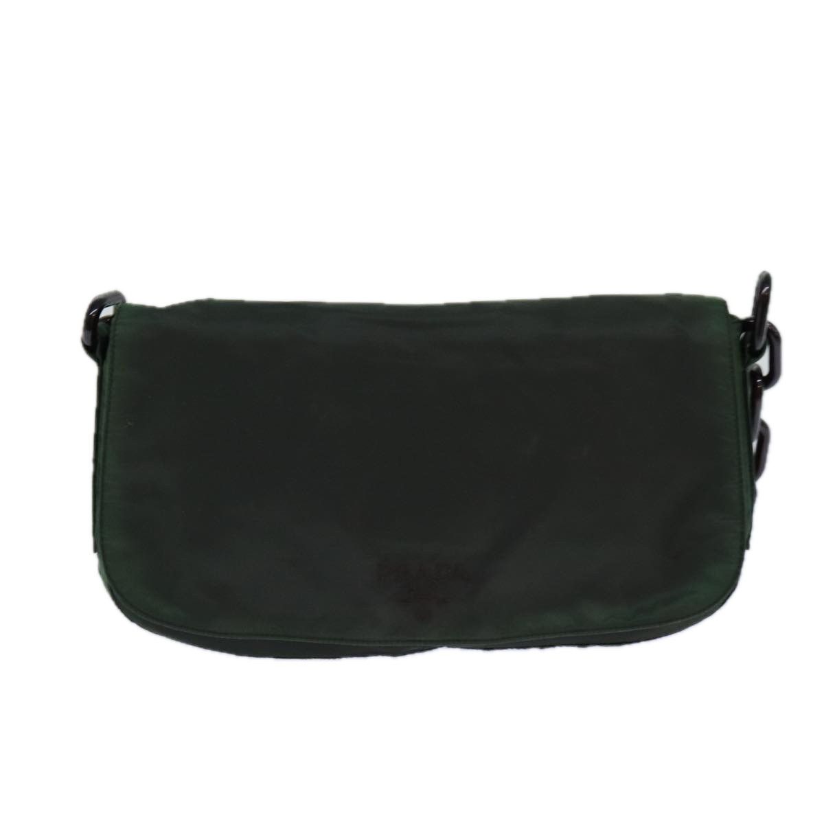 Prada Tessuto Green Synthetic Shoulder Bag (Pre-Owned) Size ONE SIZE - 2 Thumbnail