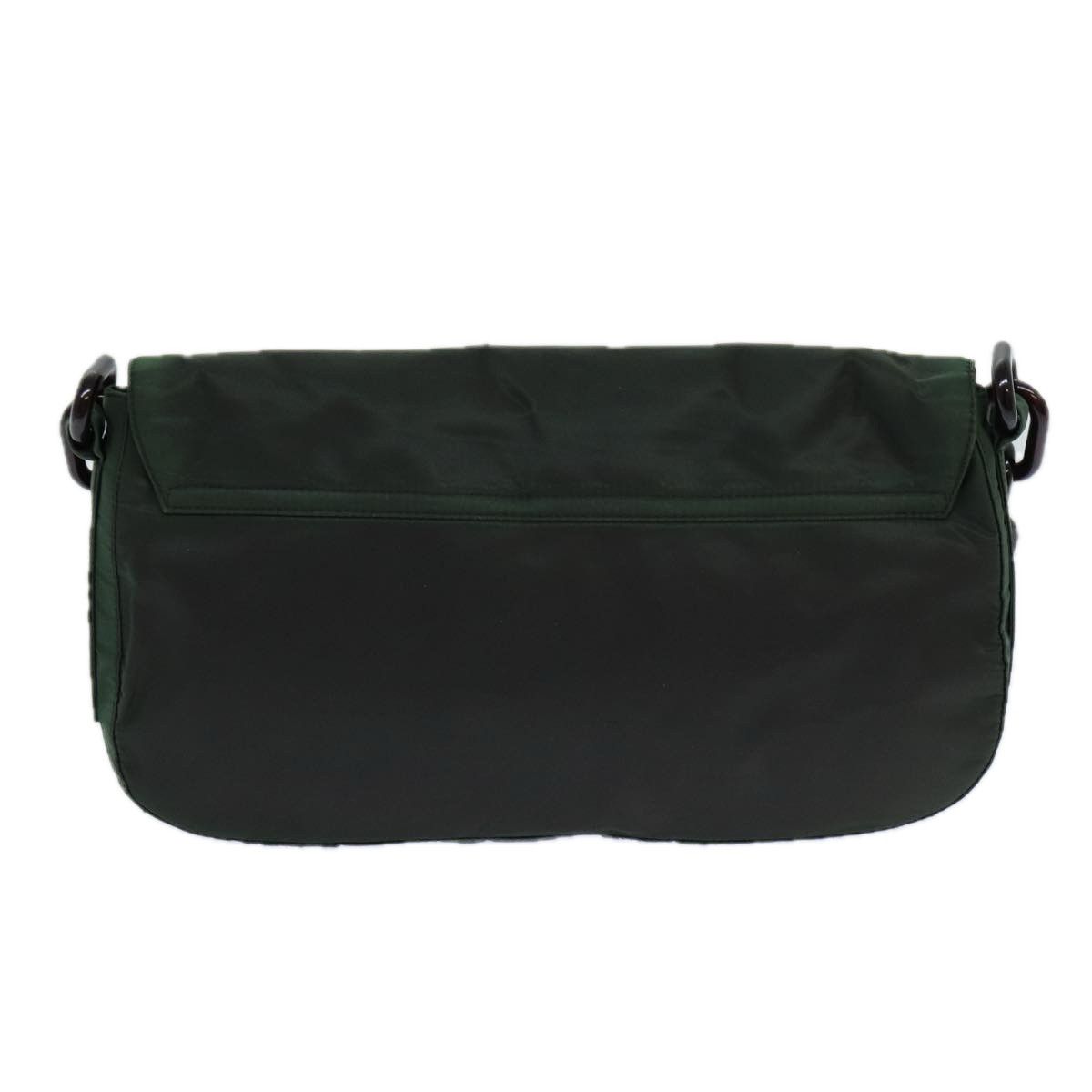 Prada Tessuto Green Synthetic Shoulder Bag (Pre-Owned) Size ONE SIZE - 3 Thumbnail