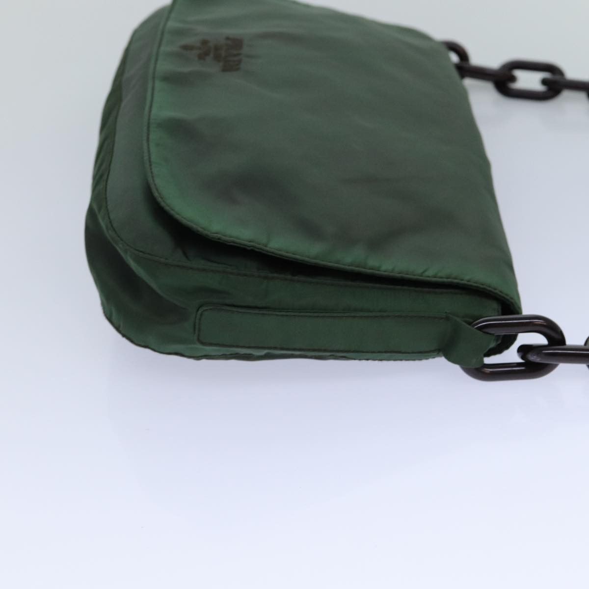 Prada Tessuto Green Synthetic Shoulder Bag (Pre-Owned) Size ONE SIZE - 5 Thumbnail