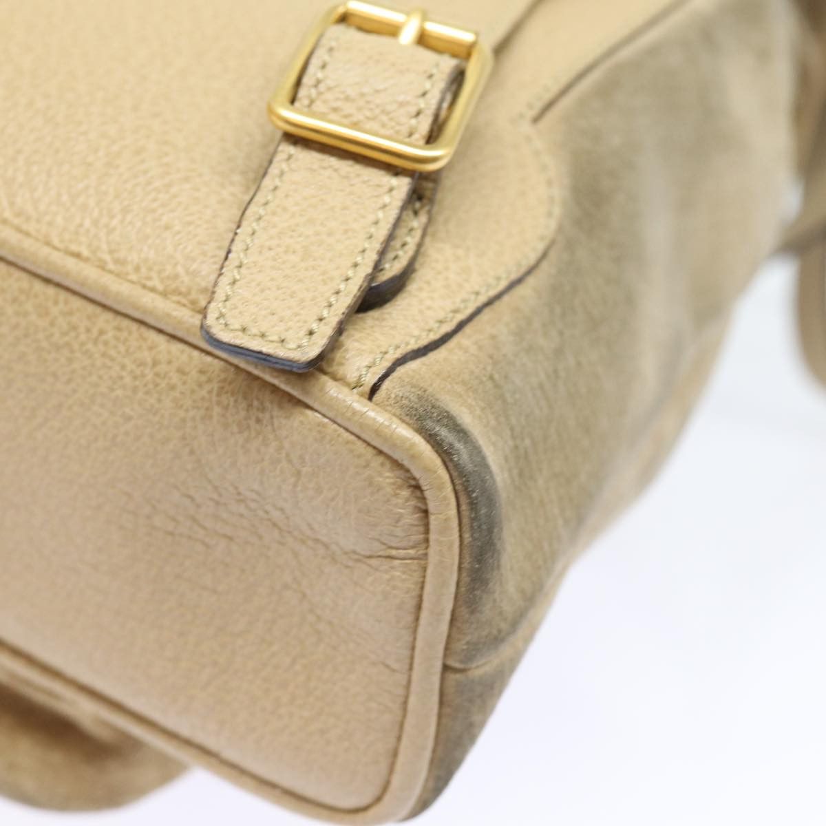 Gucci Bamboo Beige Suede Backpack Bag (Pre-Owned) Size ONE SIZE - 19 Thumbnail