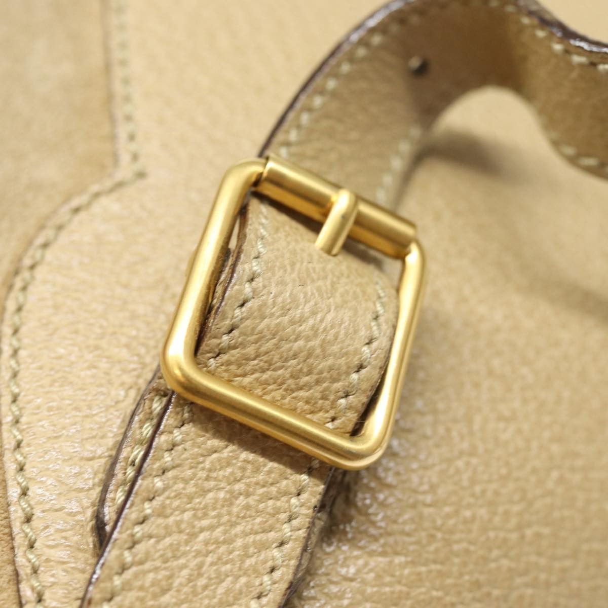 Gucci Bamboo Beige Suede Backpack Bag (Pre-Owned) Size ONE SIZE - 20 Thumbnail