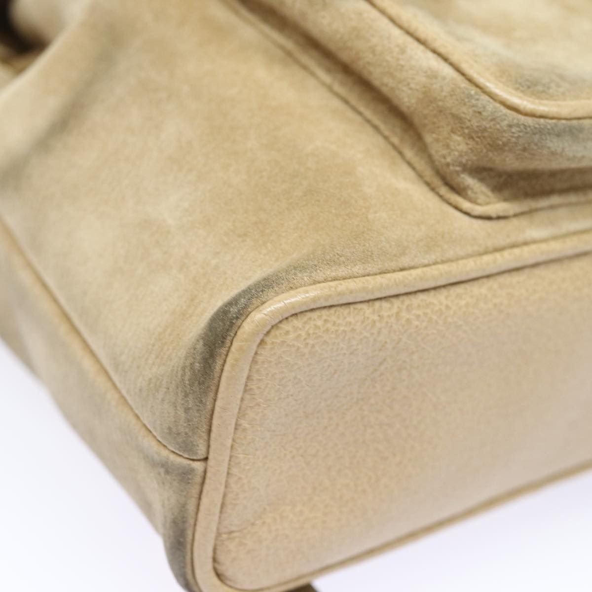 Gucci Bamboo Beige Suede Backpack Bag (Pre-Owned) Size ONE SIZE - 16 Thumbnail